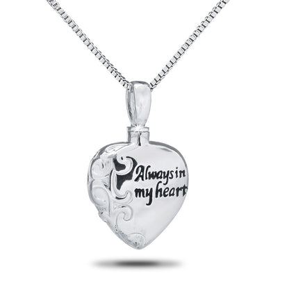 Always In My Heart Stainless Steel Pendant